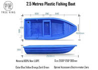Kapal HDPE Bass kecil Memancing Rotomolded Polyethylene Untuk Danau 2520 * 1040 * 320 Mm